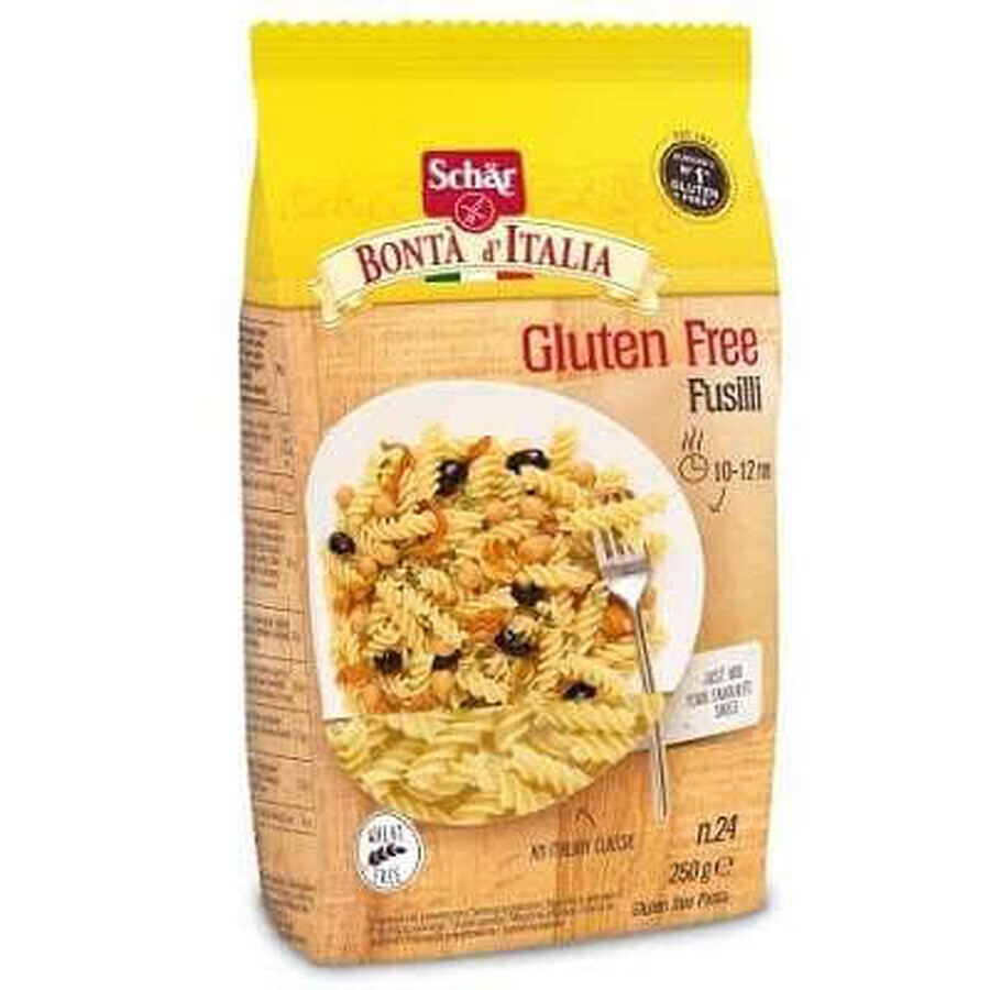 Pasta sin gluten, Fusilli, 250g, Dr. Schar