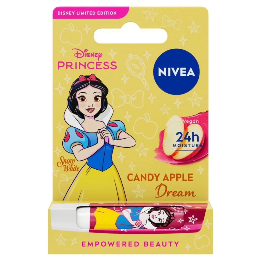 Nivea Disney Princess, ruj hrănitor, măr, Albă ca Zăpada, 4.8 g