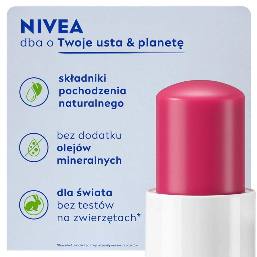 Nivea Disney Princess, ruj hrănitor, măr, Albă ca Zăpada, 4.8 g