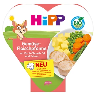 HiPP Bio schotel, groenten met aardappelen en mals varkensvlees, na 1 jaar, 250 g
