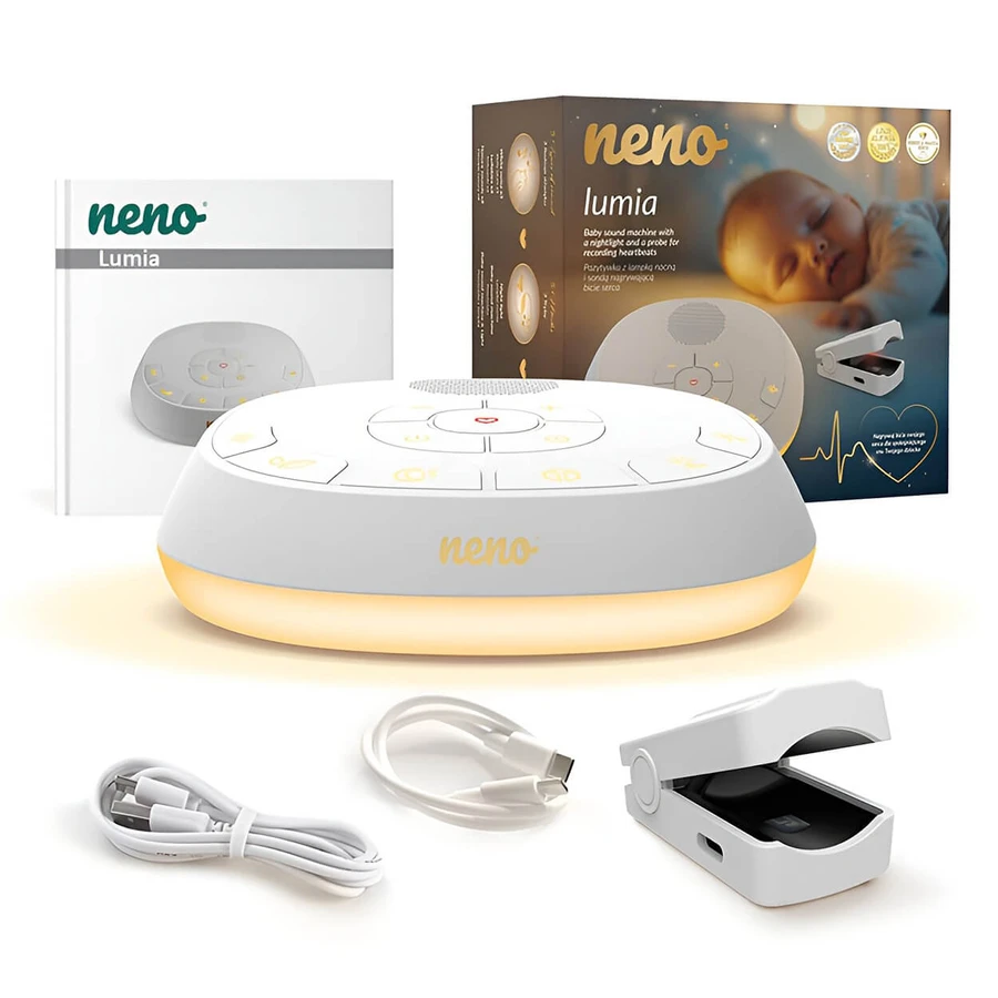 Neno Lumia, cutie muzicală cu lumină de noapte și sondă de înregistrare a bătăilor inimii