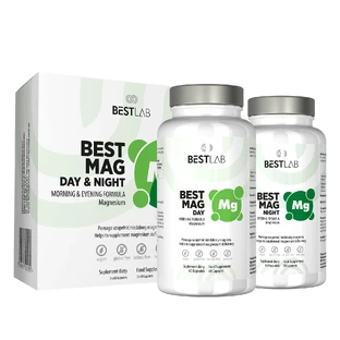 BestLab BestMag Día y Noche, 2 x 60 cápsulas