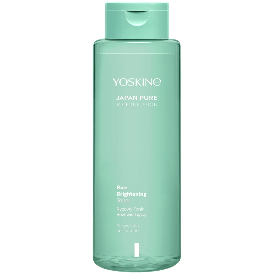 Yoskine Japan Pure Rice Infusion, tónico facial iluminador de arroz, 400 ml