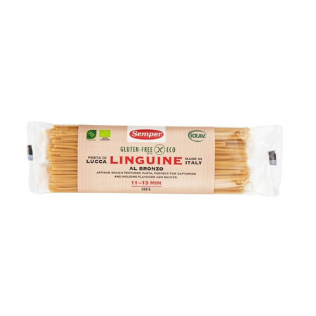 Pasta Linguine sin gluten, 300 gr, Semper