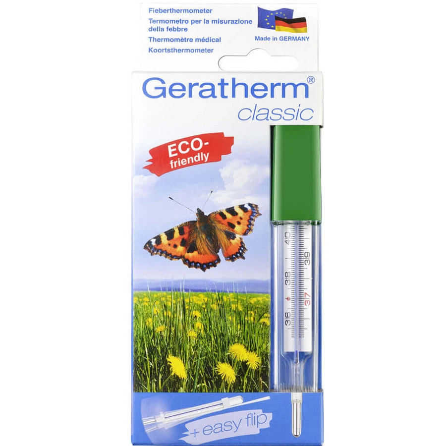 Geratherm Classic GT-1000, termometru din sticlă, fără mercur, cu agitator