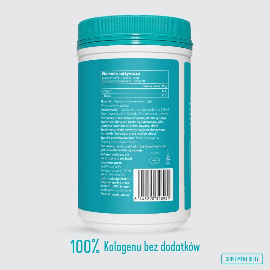 Vital Proteins Colágeno Marino, sabor neutro, 221 g