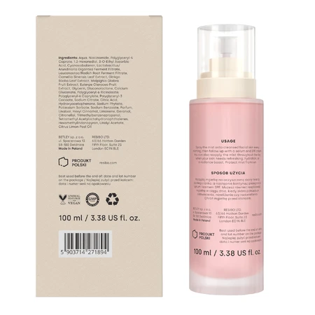Resibo All I Mist, ceață antioxidantă de iluminare, 100 ml