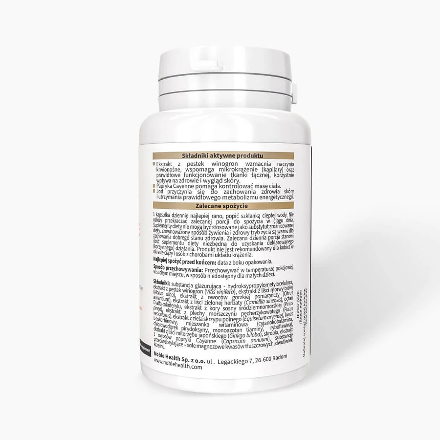 Noble Health Get Slim Cellulite, 30 kapsułek: ceny i cechy