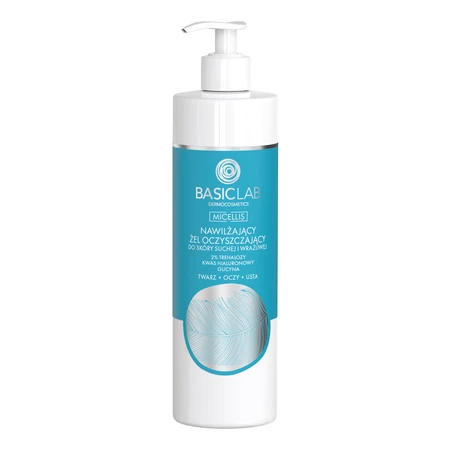 BasicLab Micellis, gel limpiador hidratante para pieles secas y sensibles, 300 ml