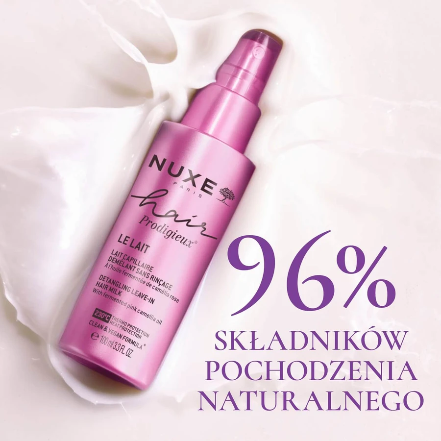 Nuxe Hair Prodigieux, lapte de păr hidratant, ușor de descurcat, fără clătire, 100 ml