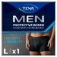 Tena Men Protective Boxer, boxeri reutilizabili pentru incontinență ușoară, negru, mărimea L, 1 buc