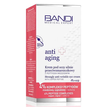 Medical Expert Anti-Aging, crème anti-rides pour les yeux avec peptide de cuivre, 30 ml