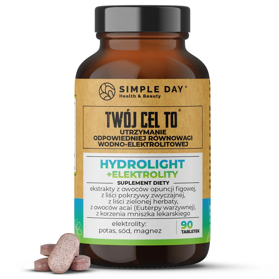 Simple Day Hydrolight + Electroliți, 90 comprimate
