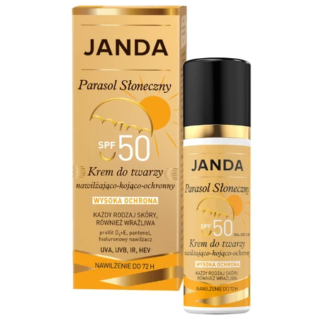 Janda Sun Parasol, cremă de față, SPF 50, 50 ml