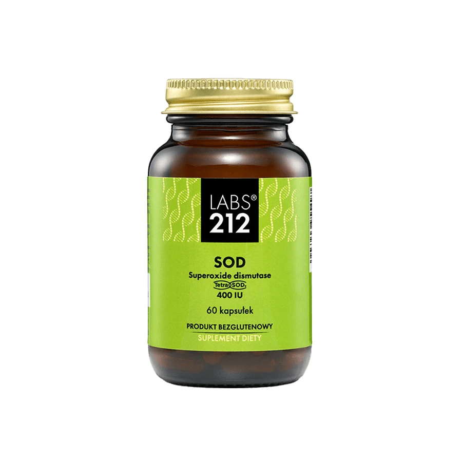 Labs212 SOD Superóxido Dismutasa, 60 cápsulas