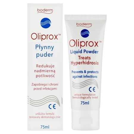 Oliprox, polvere liquida, riduce la sudorazione eccessiva, 75 ml