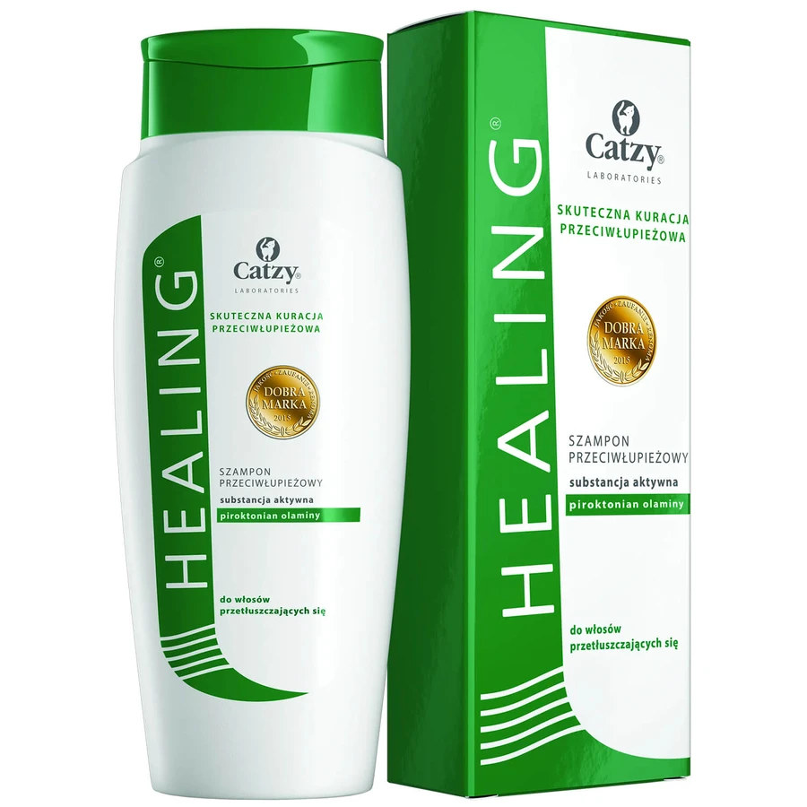 Catzy Healing Herbal, șampon pe bază de plante anti-mătreață cu piroctonat de olamină 1%, 200 ml