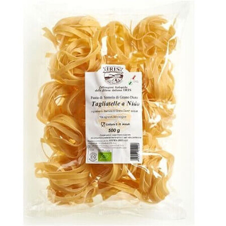 Paste Tagliatelle cuib din grau dur Bio, 500 gr, Iris Bio