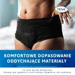 Tena Lady Pants Noir, saugfähige Slips, Größe M, 75-105 cm, Plus, 9 Stück