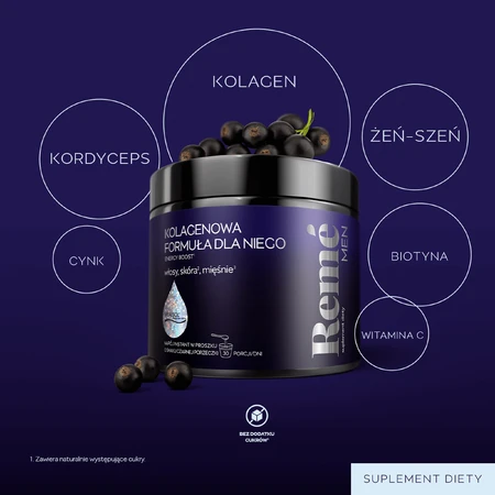 Reme Men Collagen Formula for Men, arôme de cassis, 150 g