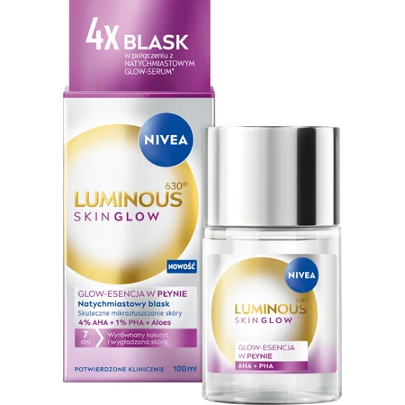 Nivea Luminous 630 Skin Glow, essenza liquida luminosa, 100 ml