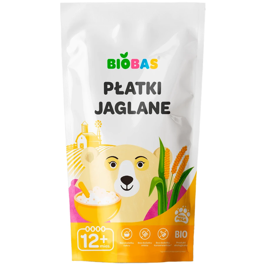BioBas Boekweitvlokken Bio, zonder toegevoegde suiker, vanaf 12 maanden, 220 g