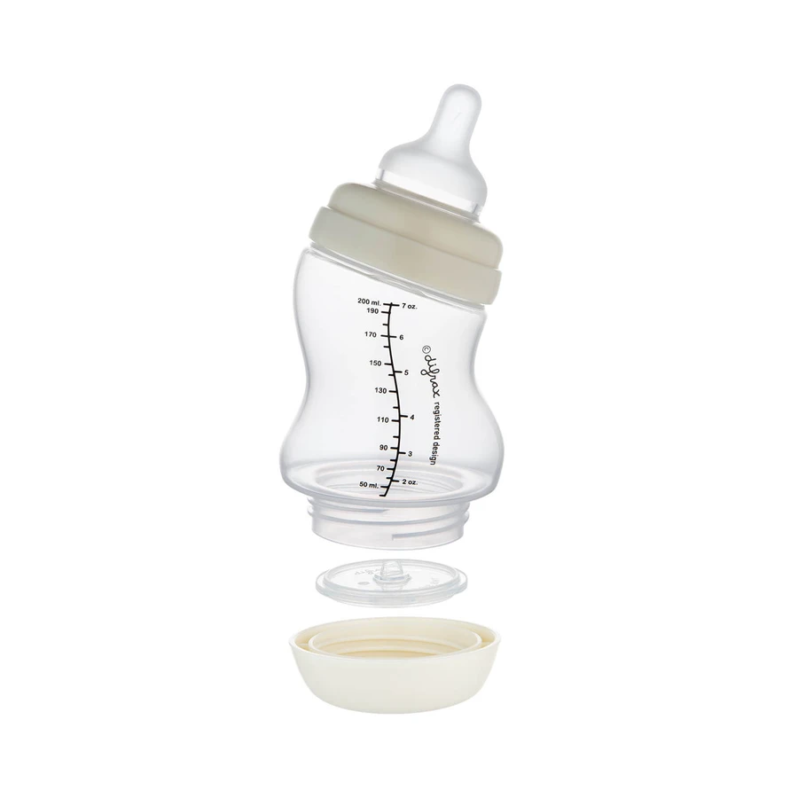 Canpol Babies, biberon anti-colique S-Shape, large ouverture, PP, 24/201, 200 ml + tétine en silicone pour biberon S-Shape XL, quick/feed, 59/894, à partir de 9 mois, 2 pièces offertes