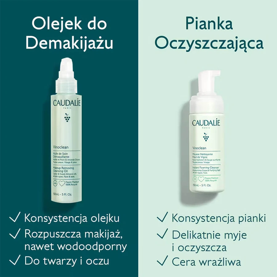 Caudalie Vinoclean, espuma limpiadora, 50 ml