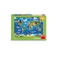 Puzzle XL Carte des animaux, 5 ans et +, 100 pièces, Dino
