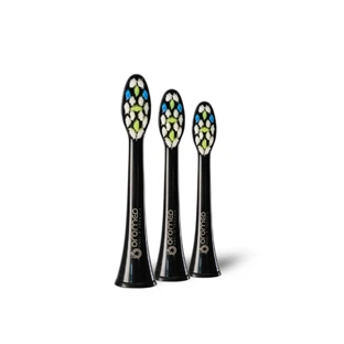 Oromed ORO-SONIC NEXT negro puntas de cepillo de dientes sónico, 3 piezas