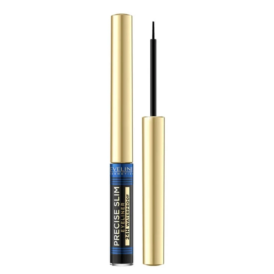 Eveline Cosmetics Precise Slim Waterproof Eyeliner negru, 2 ml