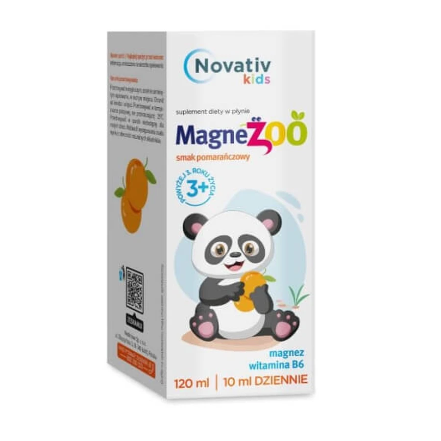 Novativ Kids MagneZoo Líquido sabor naranja, 120 ml