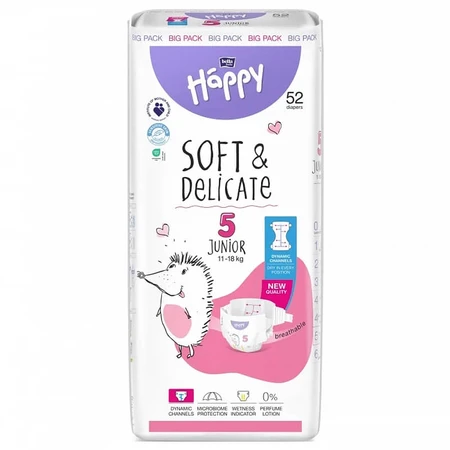 Bella Baby Happy, Windeln, Größe 5 Junior, 11-18 kg, 52 Stück