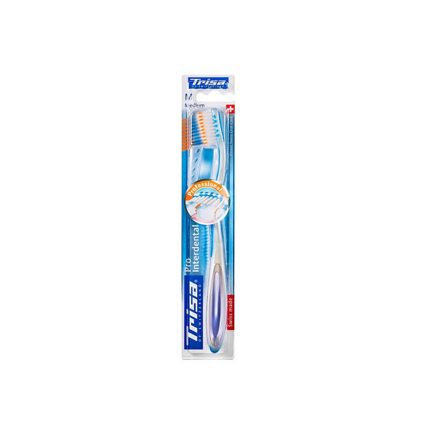 Cepillo de Dientes con Capuchón Pro Interdental, Mediano, Trisa