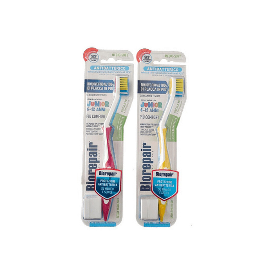 Cepillo de Dientes Biorepair Pro Junior Curvatura Activa, 6-12 años, Coswell