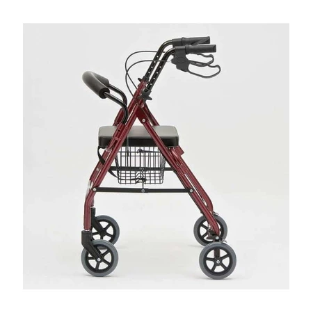 DrHappy JL966LH Rollator Plegable de 4 Ruedas con 4 Ruedas, Freno, Asiento y Cesta, Acero DrHappy JL966LH
