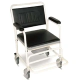 Happy JL693 Chaise de toilette en aluminium avec roulettes en aluminium