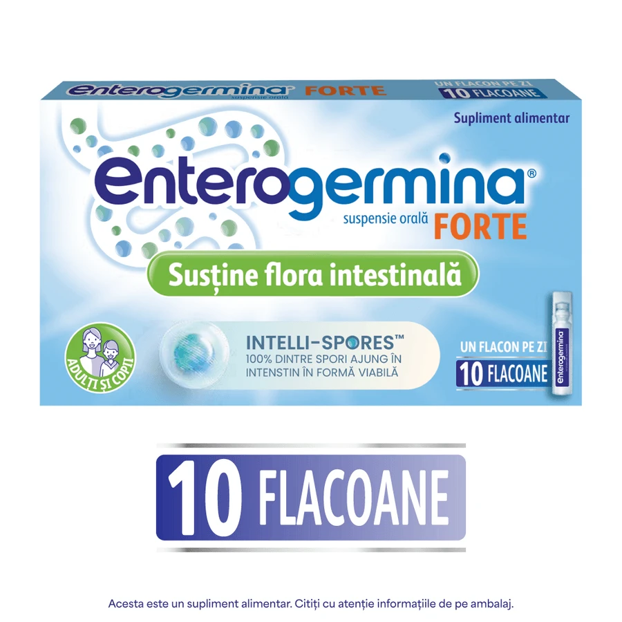 Enterogermina Forte ,10 viales de 5 ml de suspensión oral, Sanofi