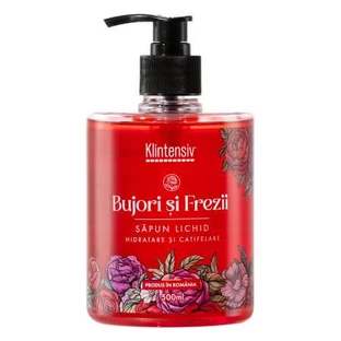 Jabón líquido con fragancia de peonías y freesias, 500 ml, Klintensiv