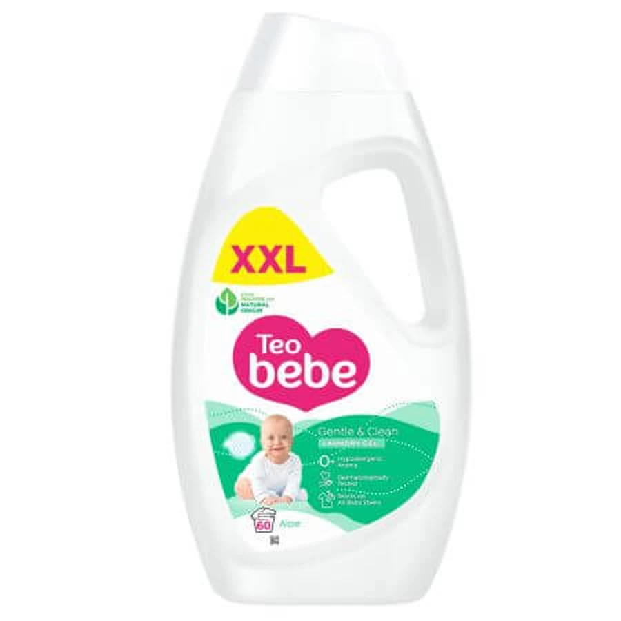Detergent de rufe lichid Gentle&Clean, Aloe, 2.7 litri, Teo Bebe