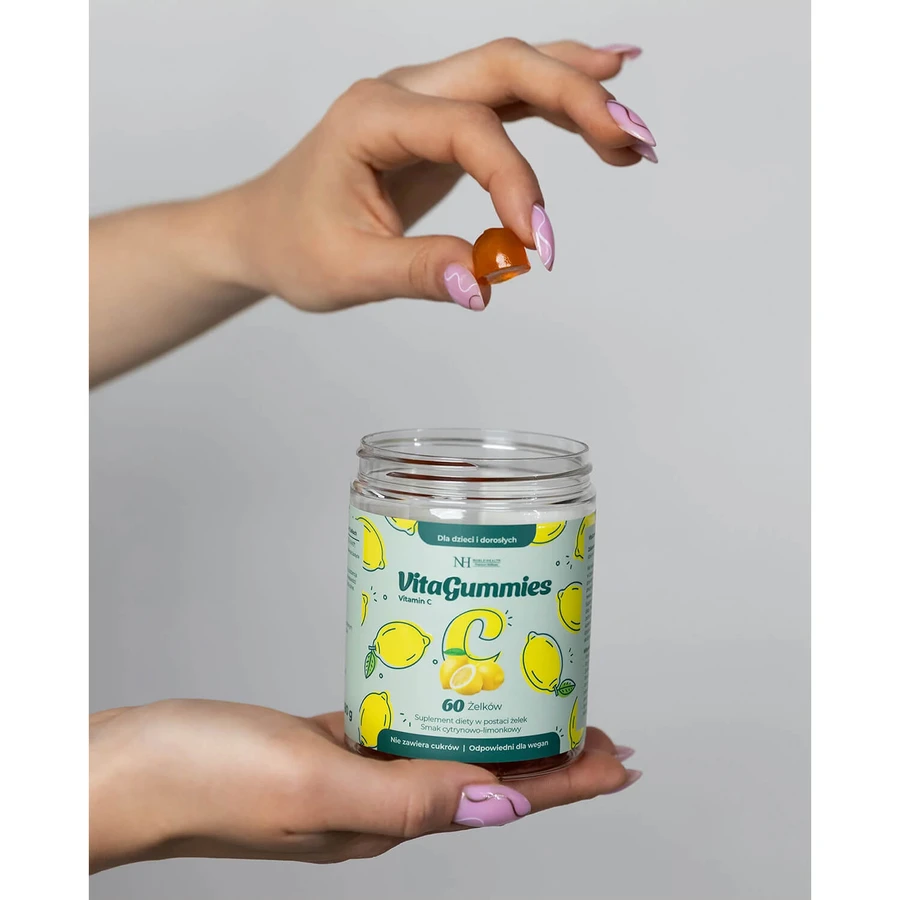 Noble Health VitaGummies Vitamina C, sabor lima-limón, 60 unidades