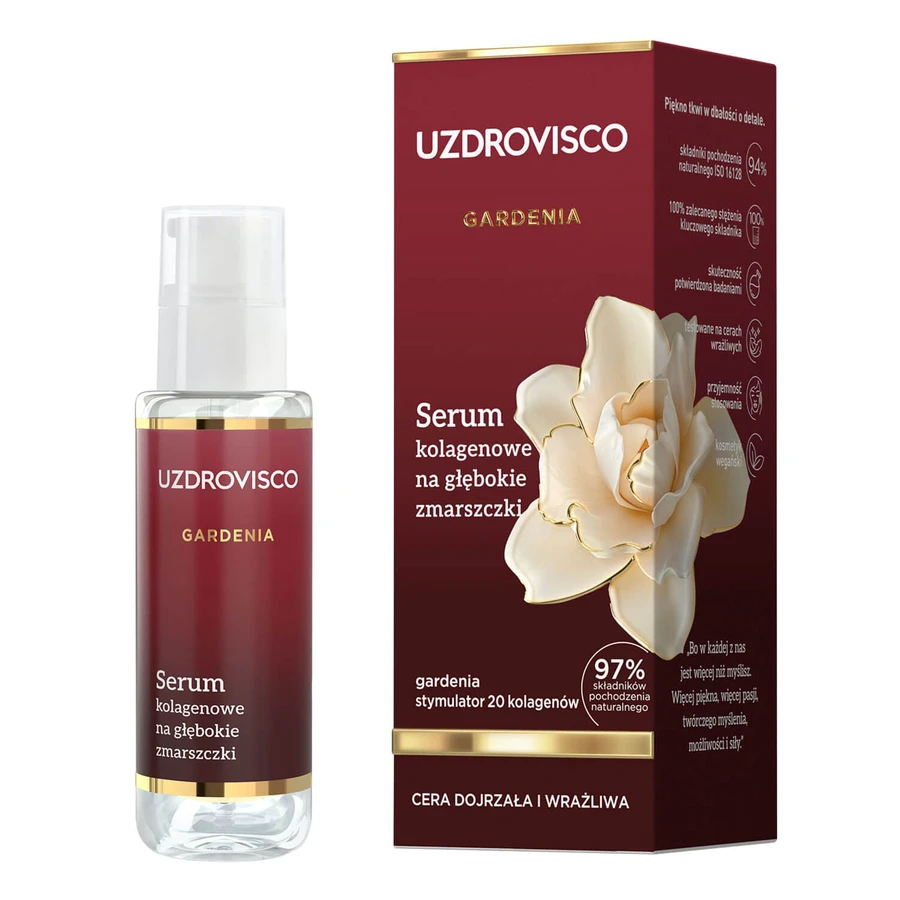 Uzdrovisco Gardenia, Kollagenserum für tiefe Falten, 30 ml