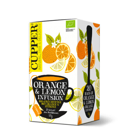 Cupper Organic Orange and Lemon Tea, 50g, Allos Hof