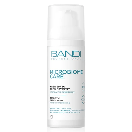 Bandi Microbiome Care, cremă hidratantă intensivă probiotică, SPF 30, 50 ml