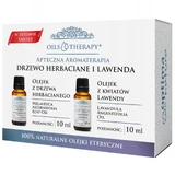 Kit de aromaterapia Optima Natura Oils Therapy, árbol del té, 10 ml + lavanda, 10 ml
