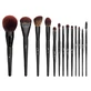 Jessup Makeup Lover Makeup Brush Collection Phantom Black set di pennelli da trucco, 13 pezzi