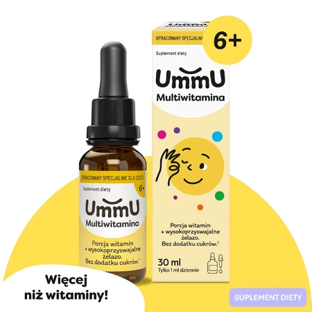 UmmU Multivitamin, für Kinder ab 6 Jahren, Tropfen, Orangengeschmack, 30 ml