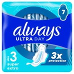 Always Ultra Day, sanitary napkins with wings, Super Extra, 7 pieces