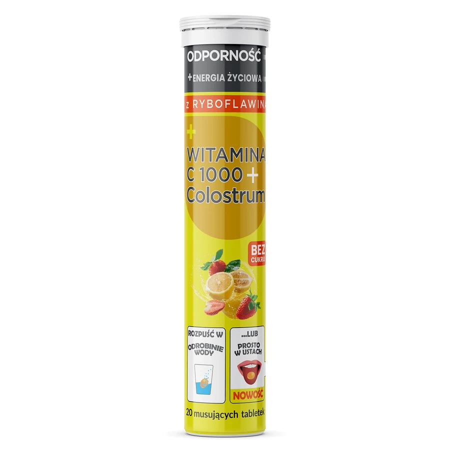 Vitamina C 1000 cu Colostrum, 20 comprimate efervescente