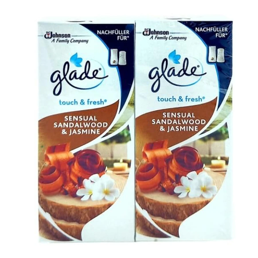 Glade, Touch amp; Fresh, Air freshener refill, sandalwood and jasmine, 2x 10ml